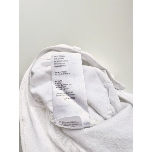 WE THE FREE PEOPLE Maggie White Mid Rise Destroyed Straight Leg Jeans, Size 29 - Picture 13 of 14